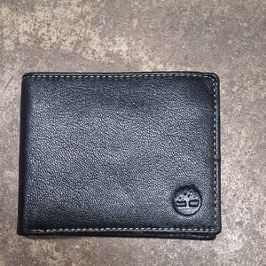 NWOT Mens Timberland Black Leather Wallet